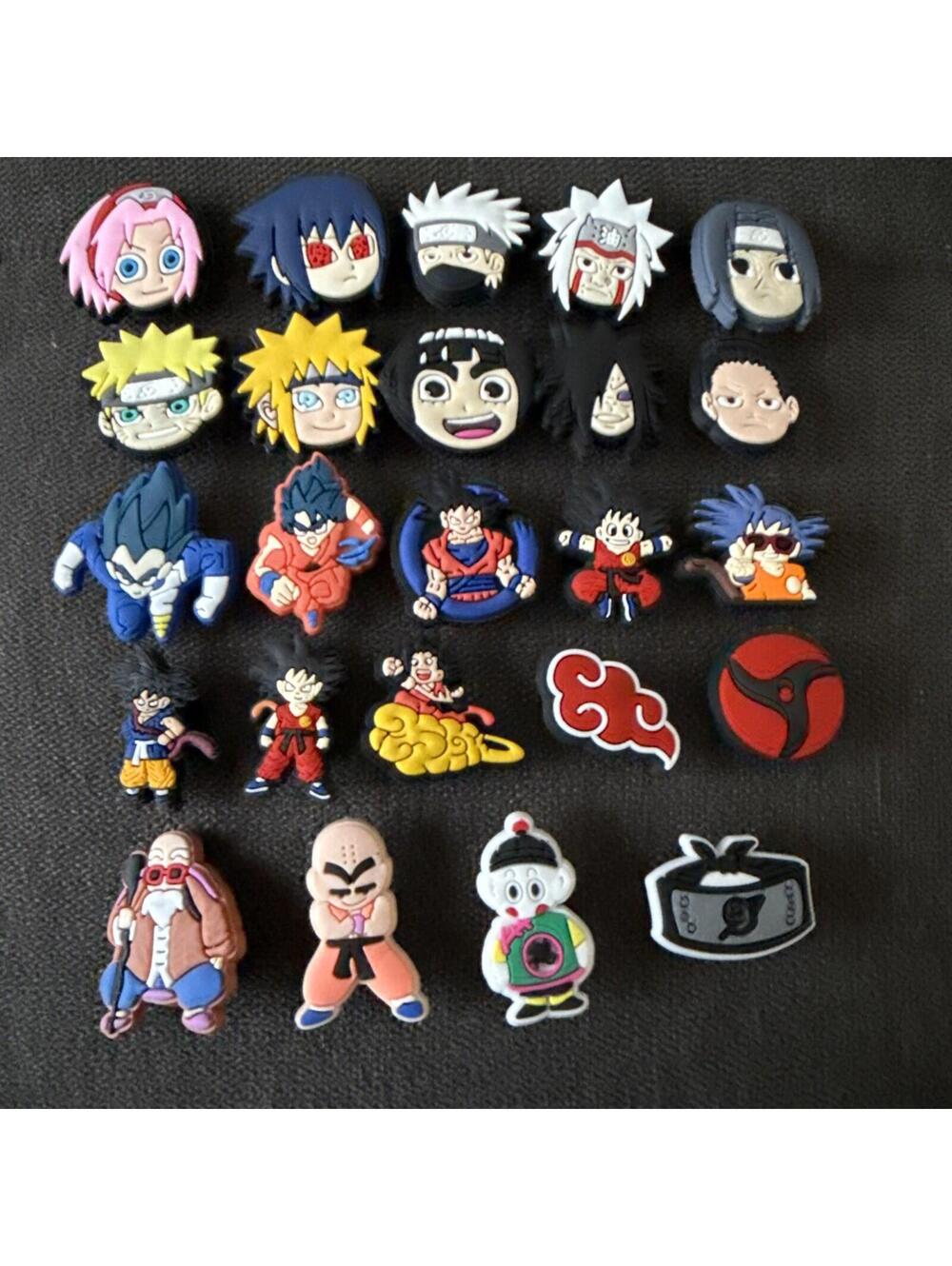 Dragon Ball Z Shoe Charm Lot Of 21 Croc Shoe & Accessories Charms